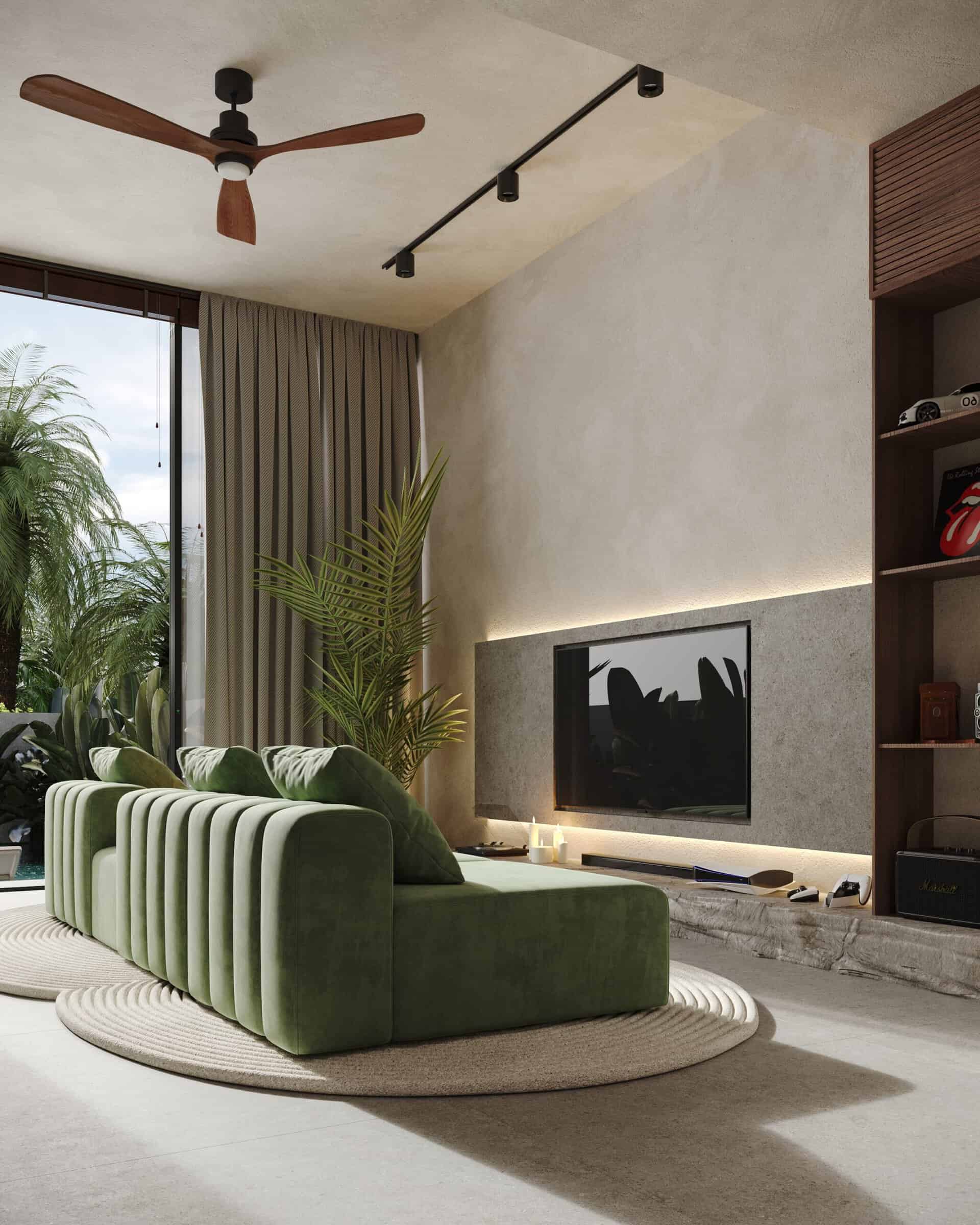 MODERN TROPICAL DESIGN 2 BEDROOM VILLA FOR SALE LEASEHOLD BE-1059 